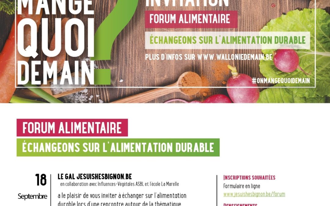 Forum Alimentaire – Cantines durables