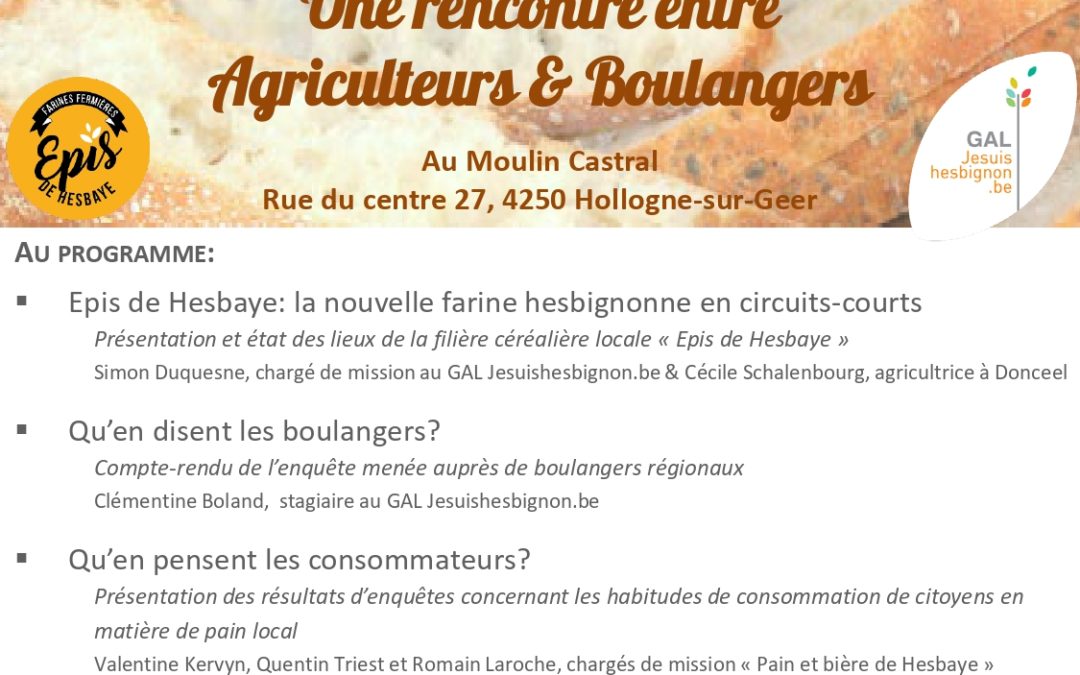 Rencontre « Agriculteurs & Boulangers »