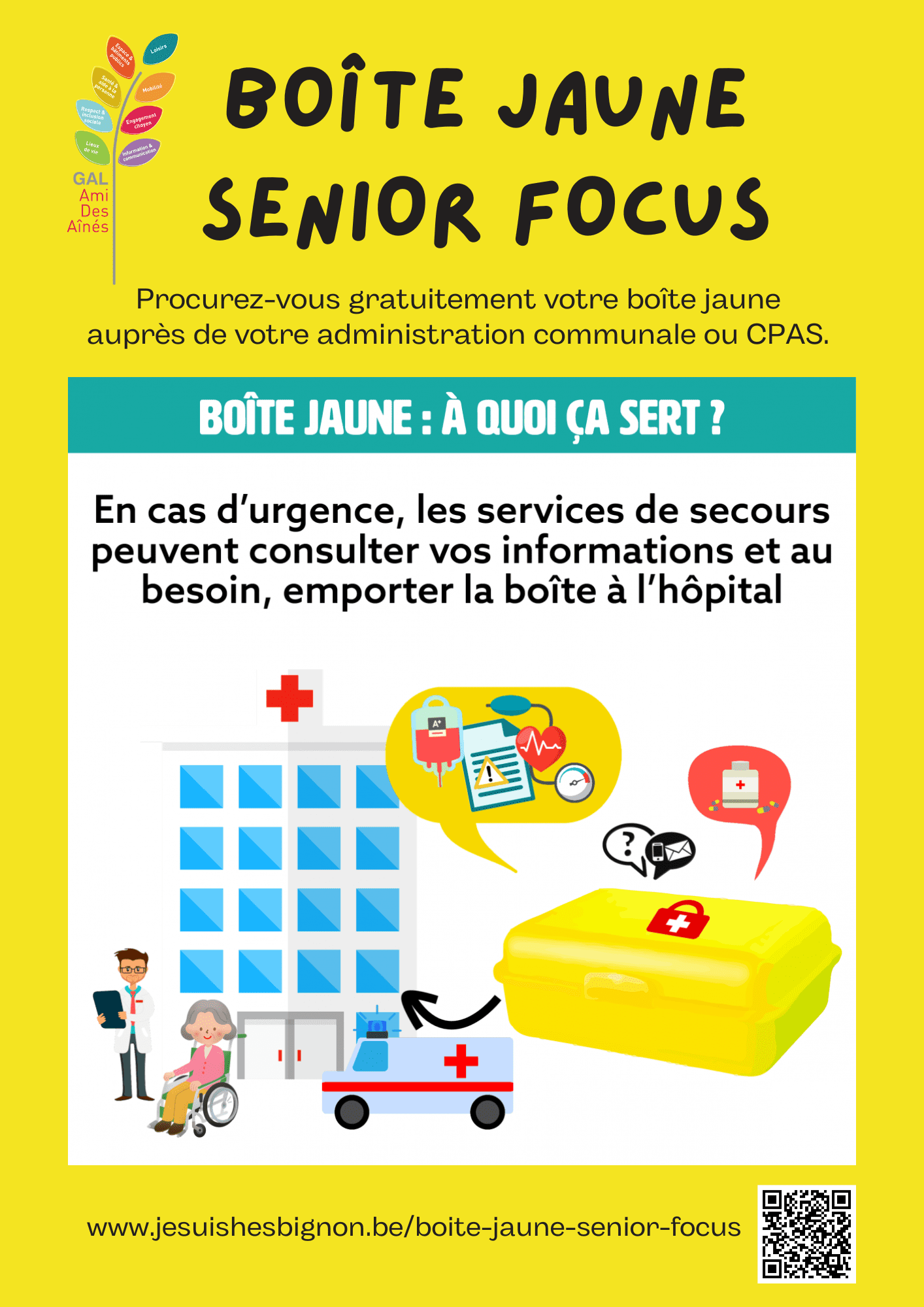 Boîte jaune Senior focus - flyer A5 - page 1