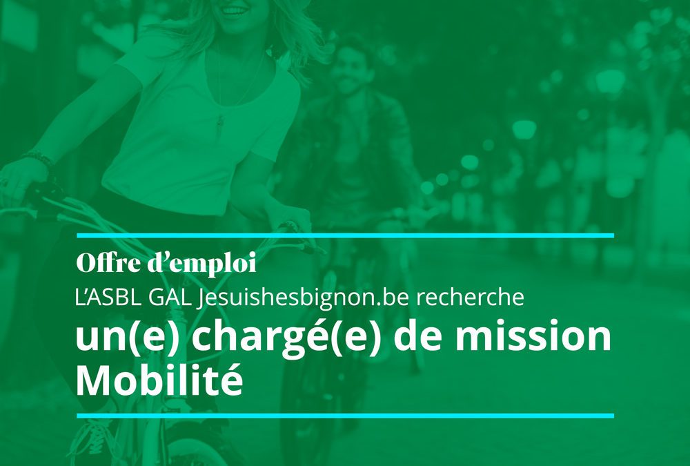 Offre d’emploi : Chargé(e) de mission Mobilité